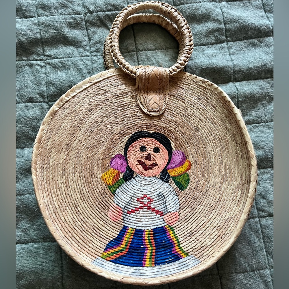 Mexican hand painted handbag